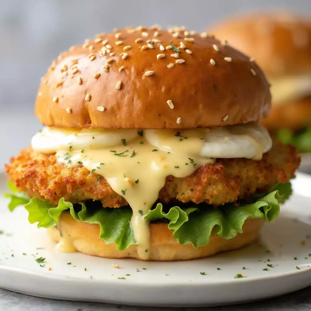 Garlic Parmesan Chicken Burger